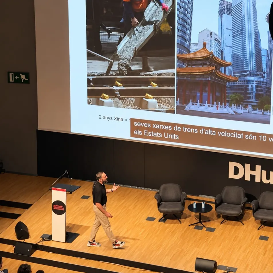 Una de les ponències, al DHub