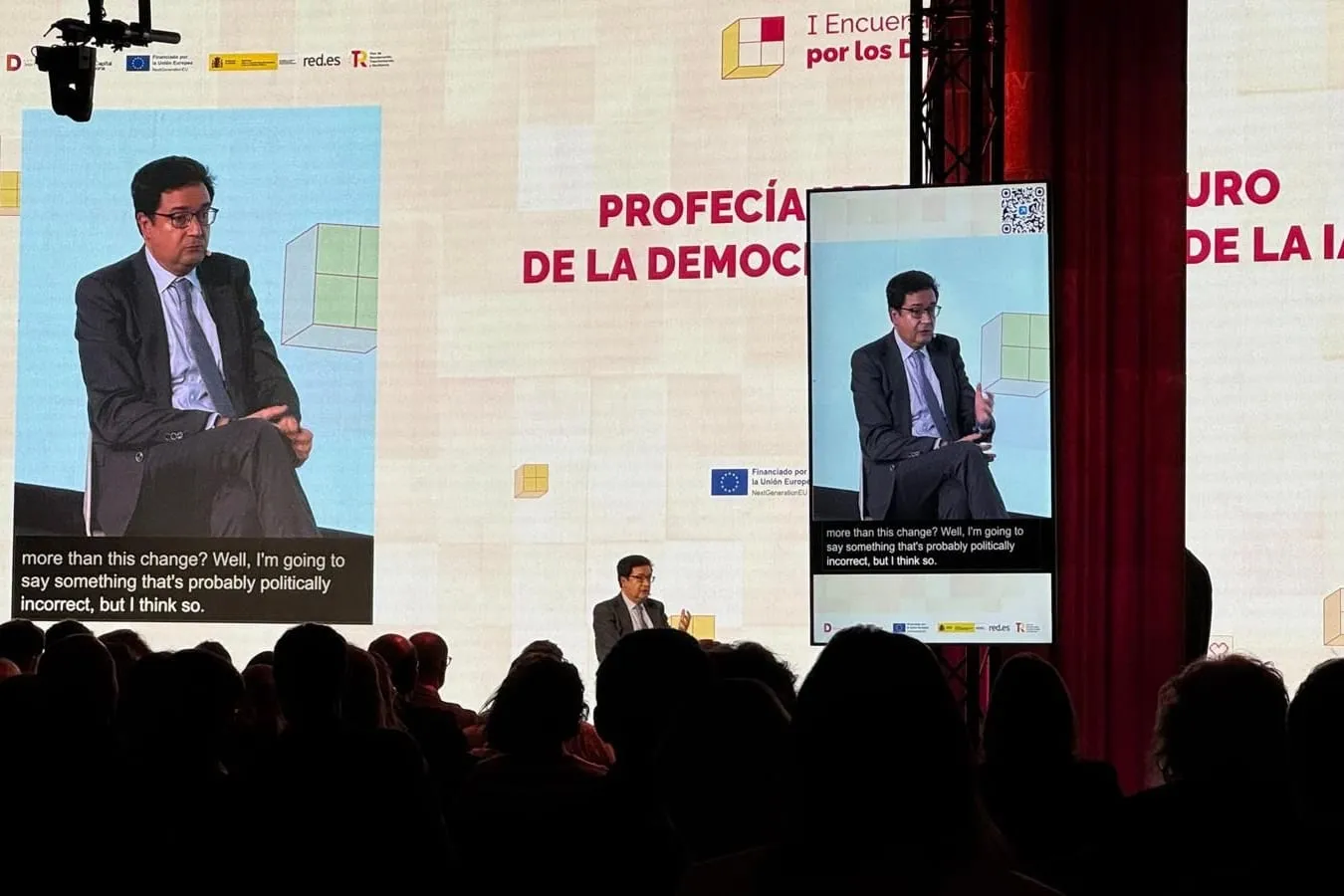 La pantalla lateral, amb subtítols