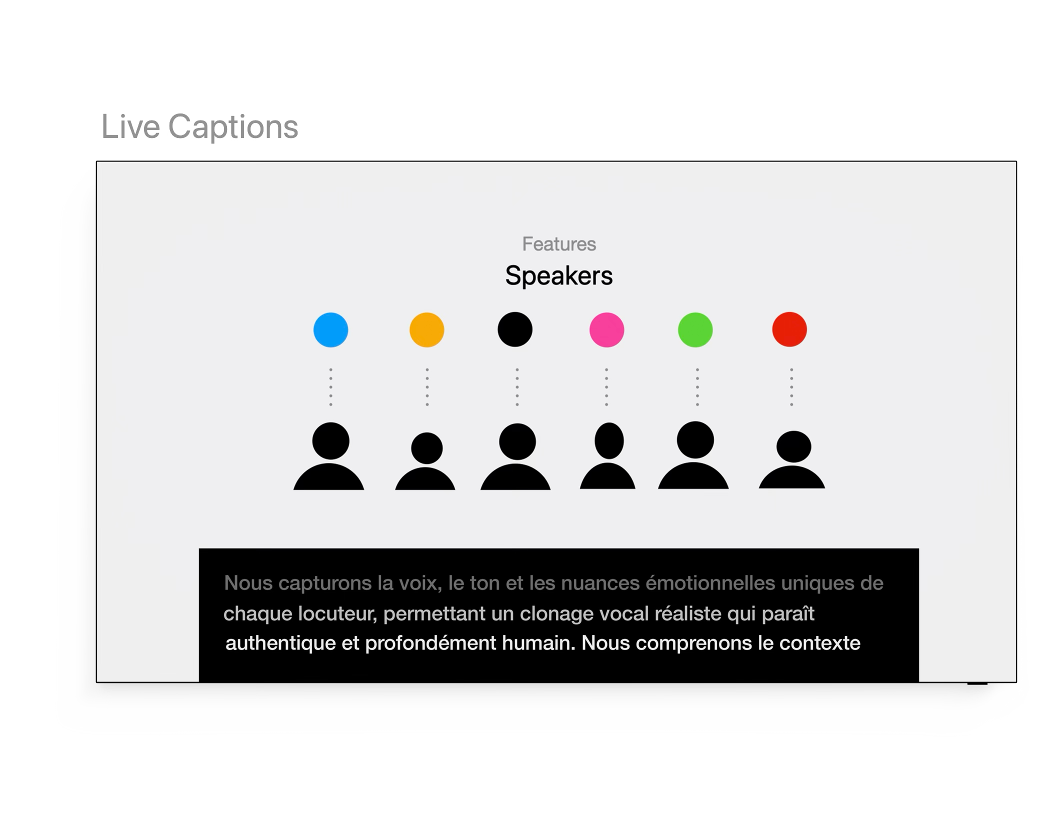 Live Captions screen