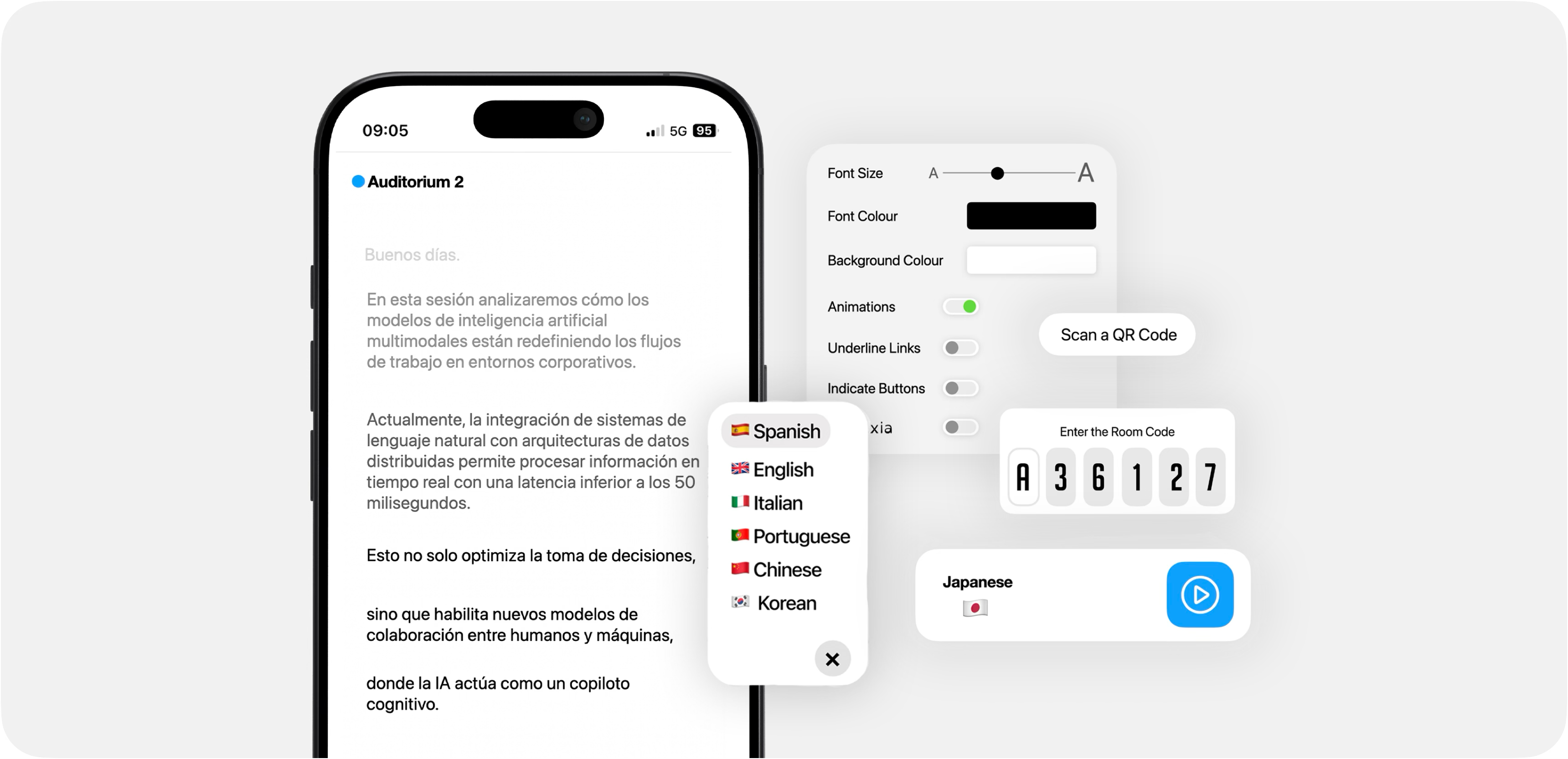 Link3rs App Interface with features